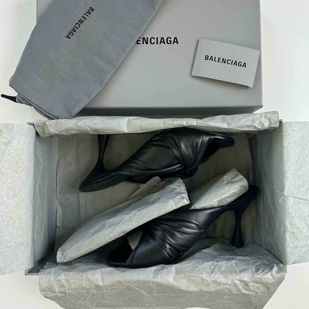 Brand new with box and shoes bag Drapy Twist Balenciaga sandals EU size 38.5 - Picture 9 of 10